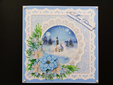 8x8 Ice Blue Christmas by Valerie Spowart