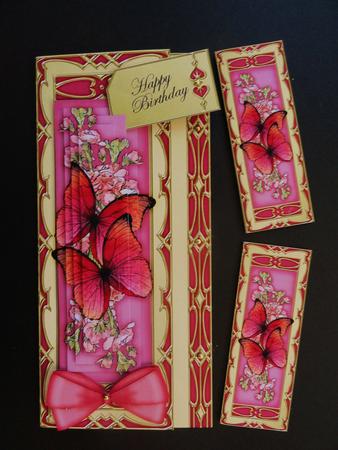 3D Offset Dl Butterfly Floral Pyramage Mini Kit by Valerie Spowart