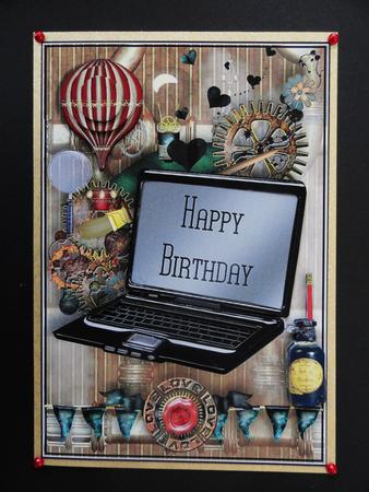 Male Birthday Card or Other Occasion by Valerie Spowart