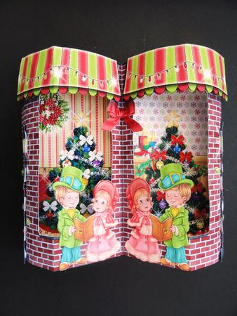 Double Window Mini Kit - Christmas Carolers by Valerie Spowart