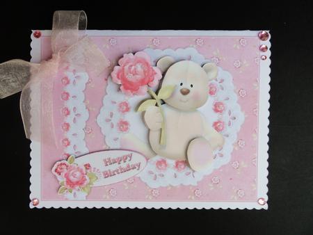 Beary Cute Roses with Love by Valerie Spowart