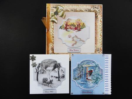 Christmas Vintage Toppers with Sentiment Tags by Valerie Spowart
