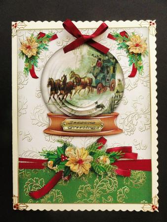 Vintage Carriage Snow Globe Pyramid by Valerie Spowart