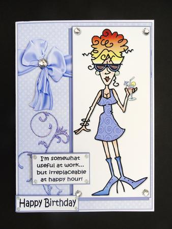 Rita and Happy Hour Quick Card by Valerie Spowart