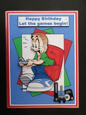 Birthday Boy Gamer by Valerie Spowart