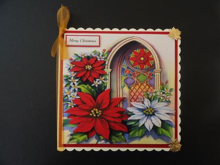 Poinsettias & Church Aperture 8x8 Mini Kit by Valerie Spowart