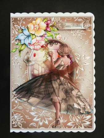 Gorgeous 50's Beauty in Bronze and Browns Topper by Valerie Spowart