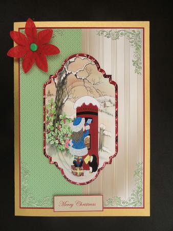 Posting Christmas Cards Card with Topper by Valerie Spowart