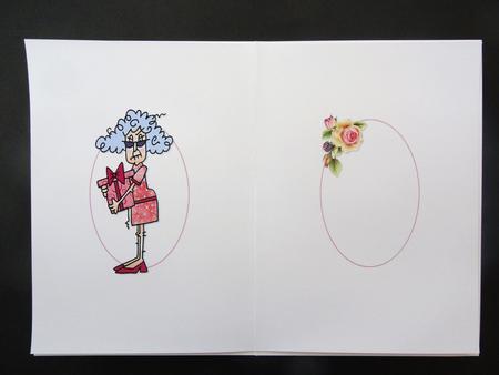 Stella Sends Belated Birthday Wishes Insert by Valerie Spowart