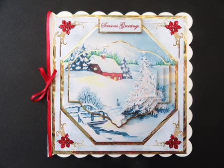 House in the Snow Card with Topper and Layers by Valerie Spowart