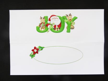 Christmas Joy Large Dl Insert by Valerie Spowart