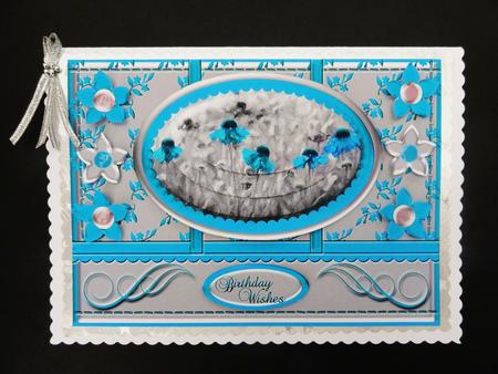 A Touch of Floral Colour - Turquoise by Valerie Spowart