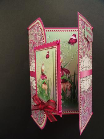 Coneflower and Bird Tuck-in Gatefold Mini Kit by Valerie Spowart