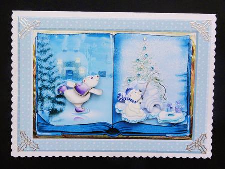 Polar Bear Fun Card and Decoupage by Valerie Spowart
