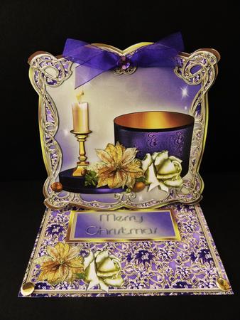 Christmas Gift Box Shaped Easel Card Mini Kit by Valerie Spowart