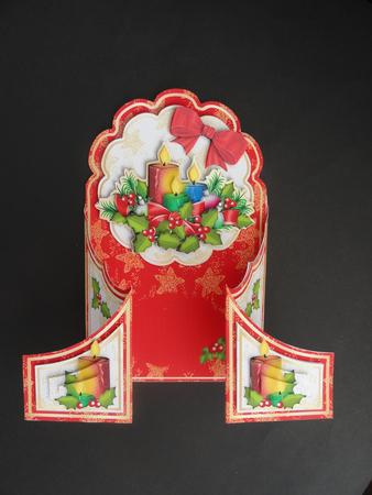 Rose Window Cascade Gatefold Kit - Christmas Glow by Valerie Spowart