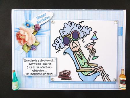 Stella Washes Her Mouth Out Quick Card by Valerie Spowart