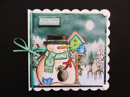 Snowman and the Reindeer by Valerie Spowart