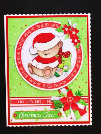 Christmas Cheer Bear Quick Card by Valerie Spowart