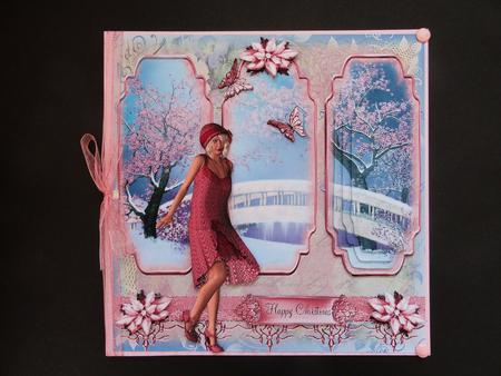 1920's Dusky Pink Flapper Girl Mini Kit by Valerie Spowart
