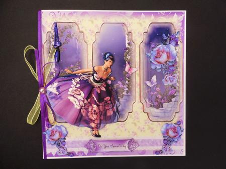 The Rose Ballet Card Front Mini Kit by Valerie Spowart