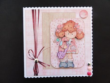 Special Birthday Girl Card with Topper by Valerie Spowart