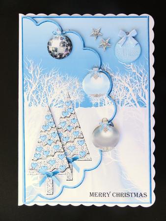 Envelop Christmas in Bleu by Valerie Spowart