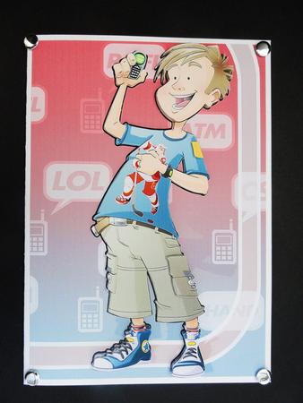 Teen Boy Text Star (blue) by Valerie Spowart