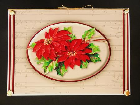 Poinsettias & Music Quick Card by Valerie Spowart