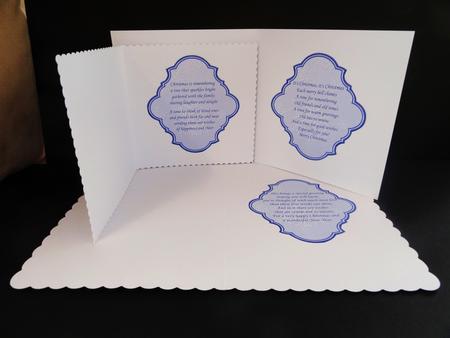Christmas Snowflake Plaques & Verses in Purple & Silver by Valerie Spowart