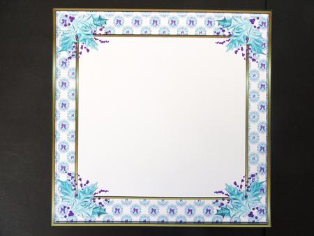 Happy in the Snow 8 x 8ins Insert 1 by Valerie Spowart