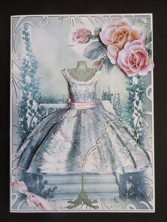 The Silver Dress and Roses Topper by Valerie Spowart