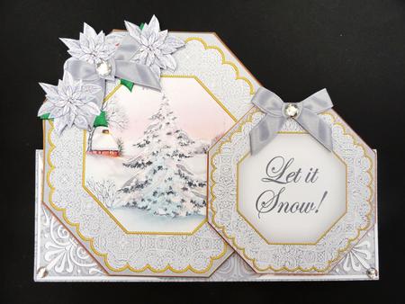 Snow Tree Let It Snow! Double Octagon Card Kit by Valerie Spowart