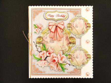 Lovely Female Card with Two Side Panels by Valerie Spowart