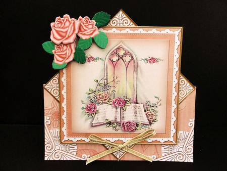 Glory Window Peach Diamond Card Mini Kit by Valerie Spowart