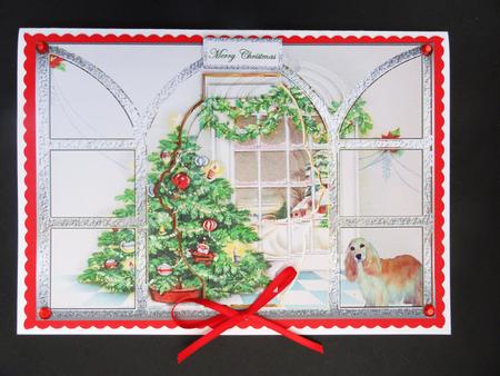 The Christmas Tree in My Room, View Through the Room by Valerie Spowart