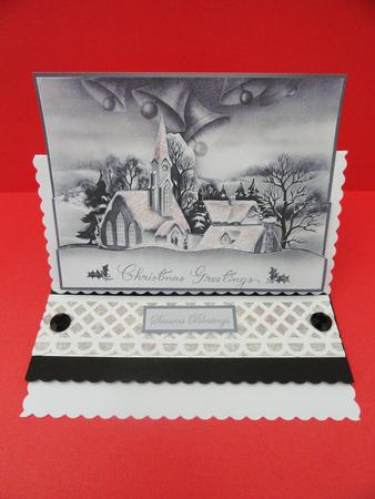 Vintage Church Scene Easy Cut Decoupage by Valerie Spowart