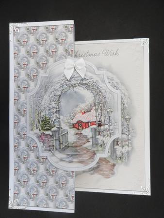 House in the Garden No Hole Fold Back Card by Valerie Spowart