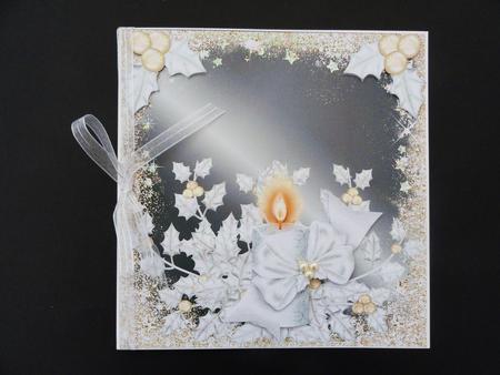 The White Christmas Candle Card Topper by Valerie Spowart