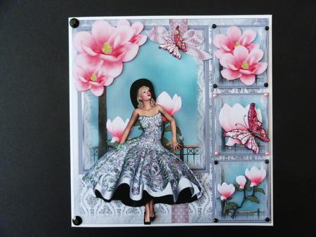 The Pink Magnolia's Card Front Mini Kit by Valerie Spowart