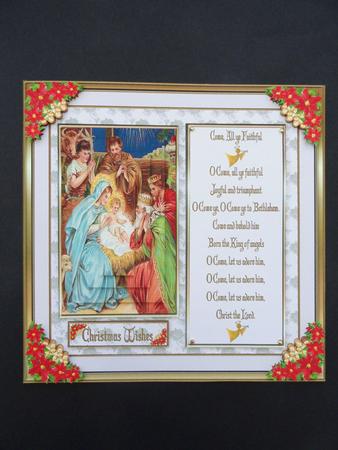 Christmas Come All Ye Faithful 8 x 8ins Mini Kit by Valerie Spowart