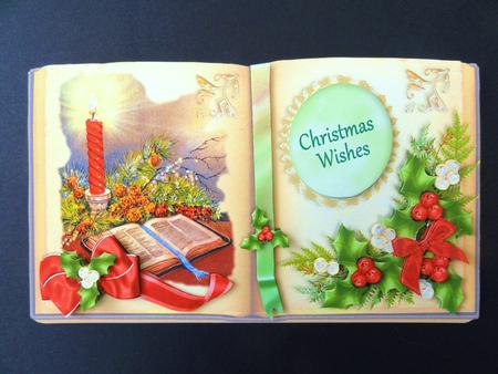 Picture Book Tent-card Mini-kit - Christmas Candle & Book by Valerie Spowart