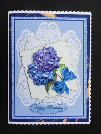 Hydrangeas on Paper and Lace by Valerie Spowart