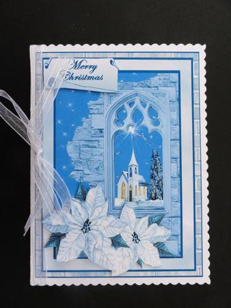 White Church Through the Window by Valerie Spowart