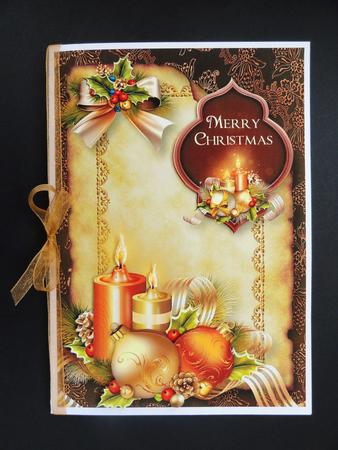 Vintage Christmas Candles & Scroll by Valerie Spowart