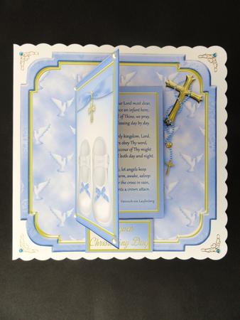 Baby Boy Baptism Poetry Book Card Mini Kit by Valerie Spowart