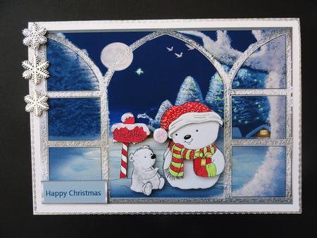Which Way to the North Pole, Window Card by Valerie Spowart