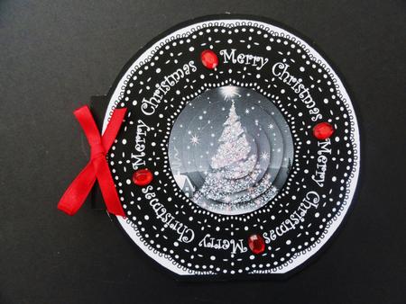 Sparkly Tree Wordaround Card by Valerie Spowart