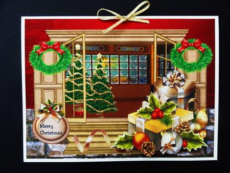 Window Christmas Presents by Valerie Spowart
