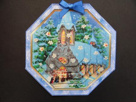 Christmas Vintage Carols folded card  by Valerie Spowart